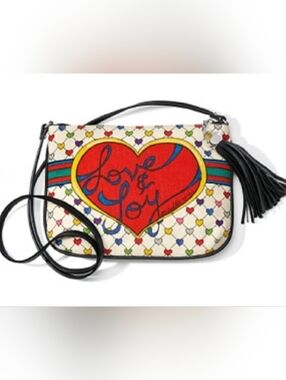 Brighton Love & Joy Heart Crossbody Purse